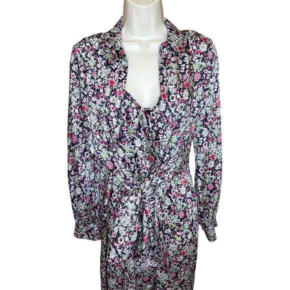 Cinq a Sept Quin Floral MIDI Dress NWT Size 4 - Picture 9 of 15